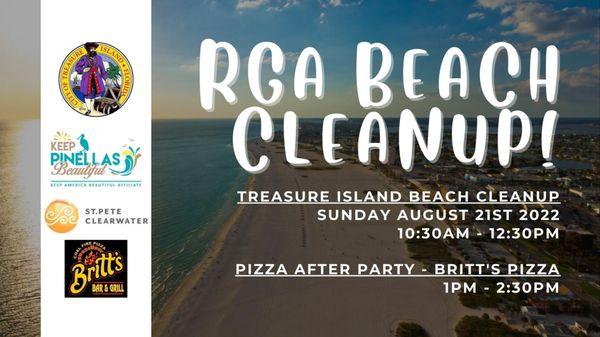 RGA partnerd with Keep Pinellas Beautiful for the annual beach clean up