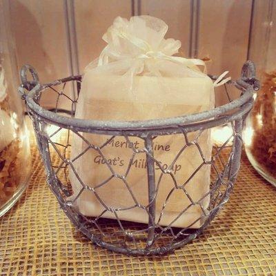 These little baskets make a great addition to our soaps.