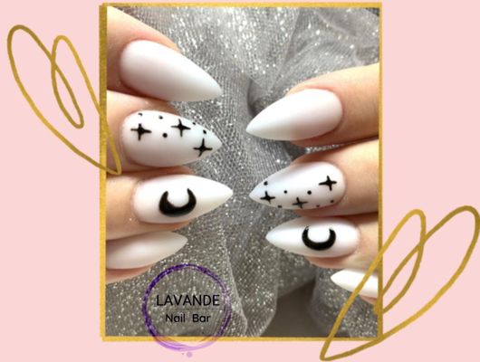 Matte finish with almond shape! 
 Welcome to Lavande Nail Bar for relax... and enjoy a treat.
 Lavande Nail Bar - Simply the best in nail c