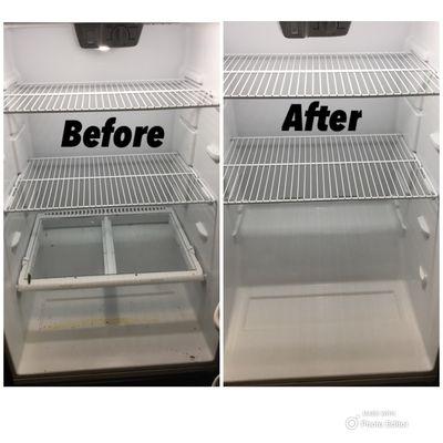 To minimize refrigerator odors use baking soda or charcoal in the back of refrigerator. It absorbs the odor.