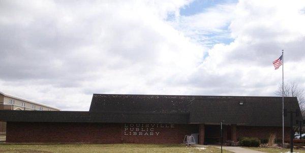 Louisville Public Library building. 700 Lincoln Ave, Louisville, OH 44641