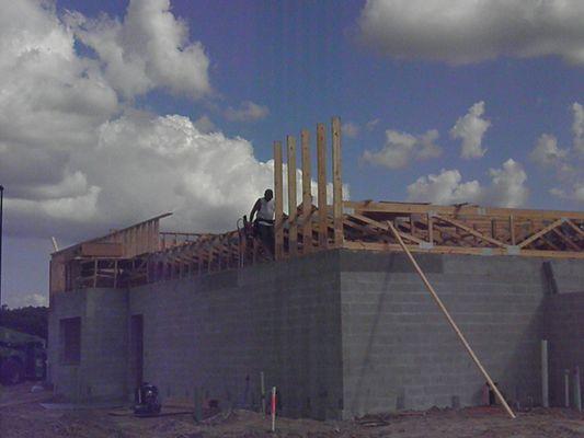 Framing Culver's roof