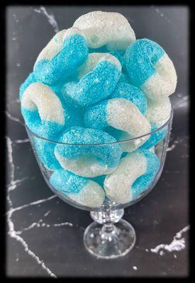 Freeze Dried Blue Raspberry Rings