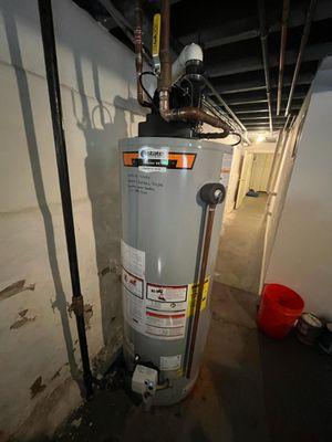 Minuteman-installed 50-gallon power vent gas water heater