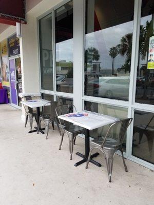 Outside seating