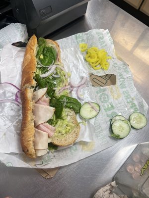 Subway with all the wrong increments