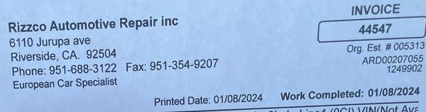 Rizzco Automotive Repair - The owner sold the building and will be another location close by - but call 952-688-3122.