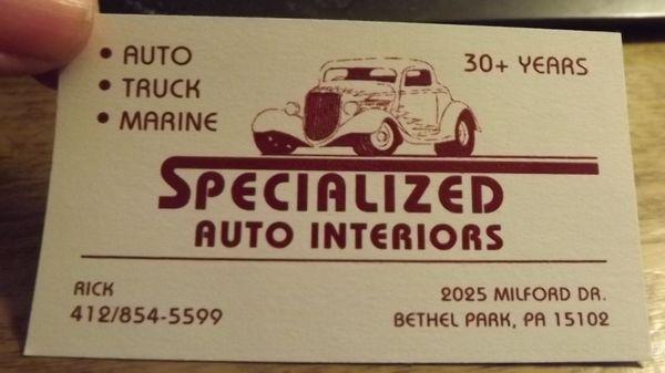 Specialized Auto Interiors