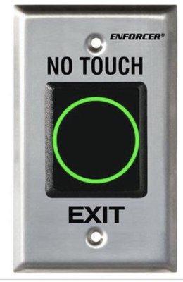 Touchless request to exit button