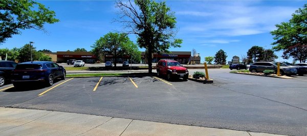 Street view and parking.