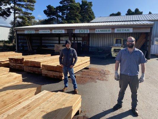 Meet our Retail Lumber division team. We are happy to custom cut your future orders!