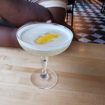 This is one of the Signature Coctails made with pears. My guest said it was very unique and delicious.