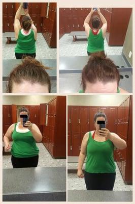 Angela's three month progress.