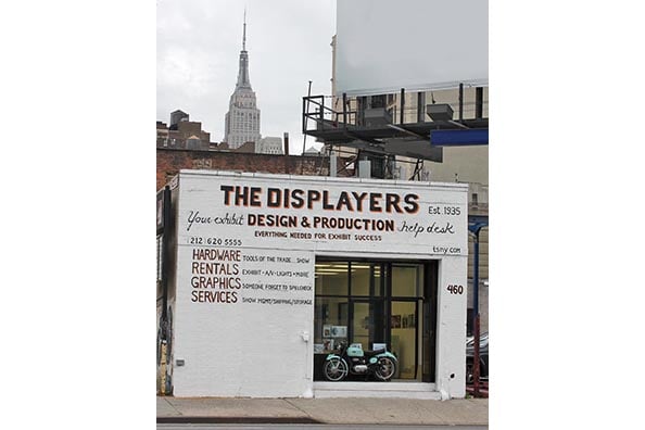 The Displayers Building located directly across from New Yorlk's Javits Center with the Empire State Building behind us.