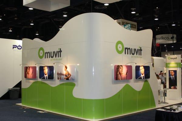 Muvit, 20'x20' trade show exhibit