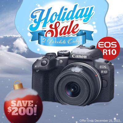 Get an additional 200 off the Canon EOS R10