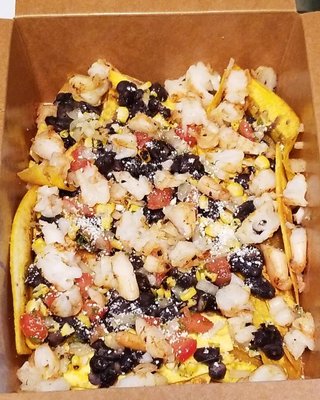 Loaded plantain nachos