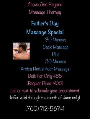 Father's Day Massage