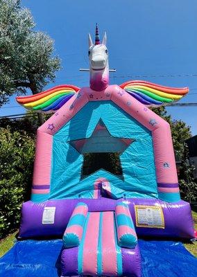 Unicorn bounce house. Perfect for any little princess.