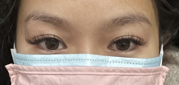 Post Eyelash extension appointment (right after)