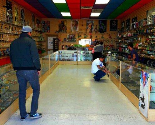 Inside of McCombs Smoke Shop.