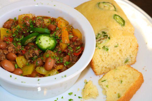 Smokey Beef Chili Sourdough Bowl