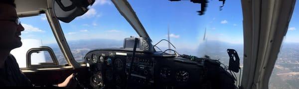 A lot of air turbulence today. My apologies for such a rough edged panorama photo.