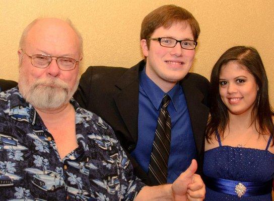 The family-owned business! From left to right: Gregory Knapp, Blixa Markham, Rachel Markham.