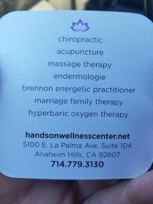 Hands on Wellness.... they've got it all.