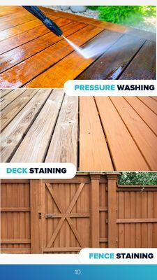 Fence/deck staining is recommended to protect your investment!