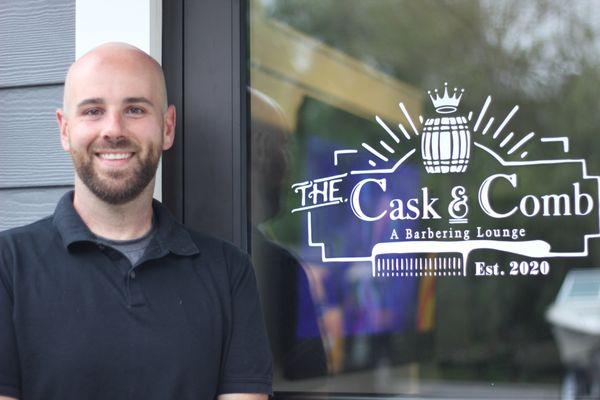 Meet Charlie, the owner and head barber of Cask and Comb!