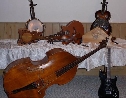 A few of the instruments on which we provide instruction.