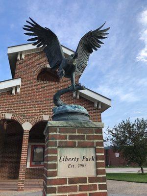 Liberty Parks 2nd most popular attraction, the US Constitution behind glass is hard to picture