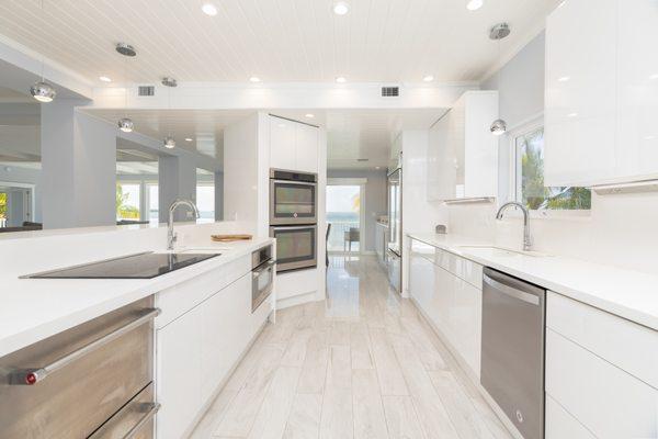 Kitchen in an ocean front estate, Key Largo, FL, US