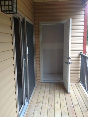 Patio storage room