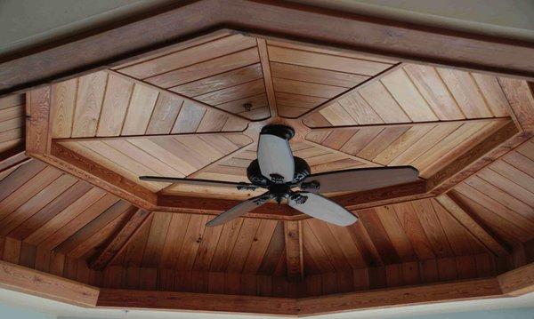 An example of our level of quality craftsmanship in this ceiling design.