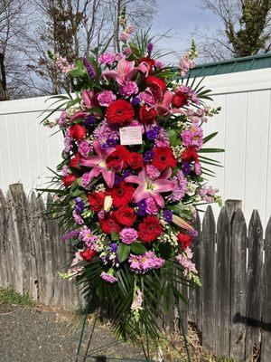 Beautiful arrangement from Ponti's Petals! Thank you Kathy Ponti!!!