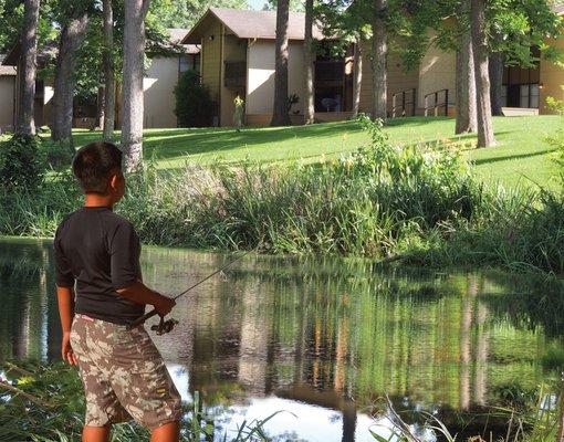 Fishing on the river