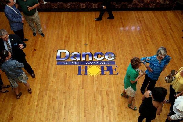 Hope Enterprises floor decal