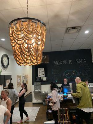 Very clean and classy reception area.