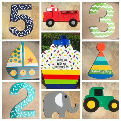 Custom Cupcake Birthday Sign Rentals