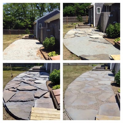 Patio/walkway install in Eastham