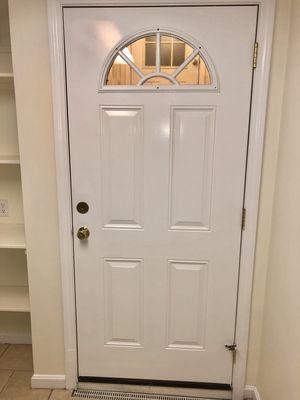 Door painting. We paint doors, windows, cabinets, baseboards and much more. Call for free estimates