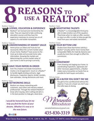 Why should you use a Realtor?