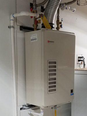 New tankless water heater installation!