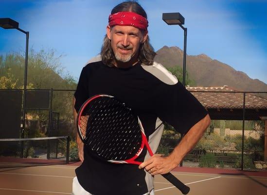 Kris James "KJ" is the head tennis pro providing lessons at multiple locations throughout Scottsdale.