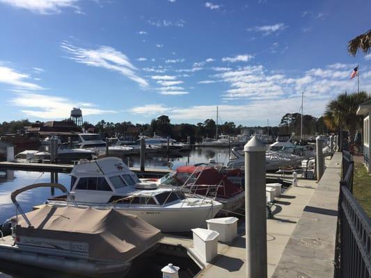 Marinas in North Myrtle Beach, South Carolina adjacent to Barefoot Landing.