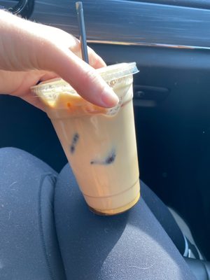 Iced maple latte