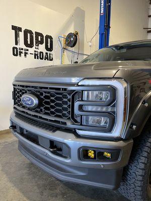 FORD F250 Super Duty upgraded auxiliary fog off-road light kit sales & installation