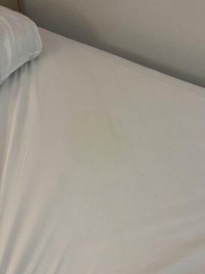 More stain on fitted sheet